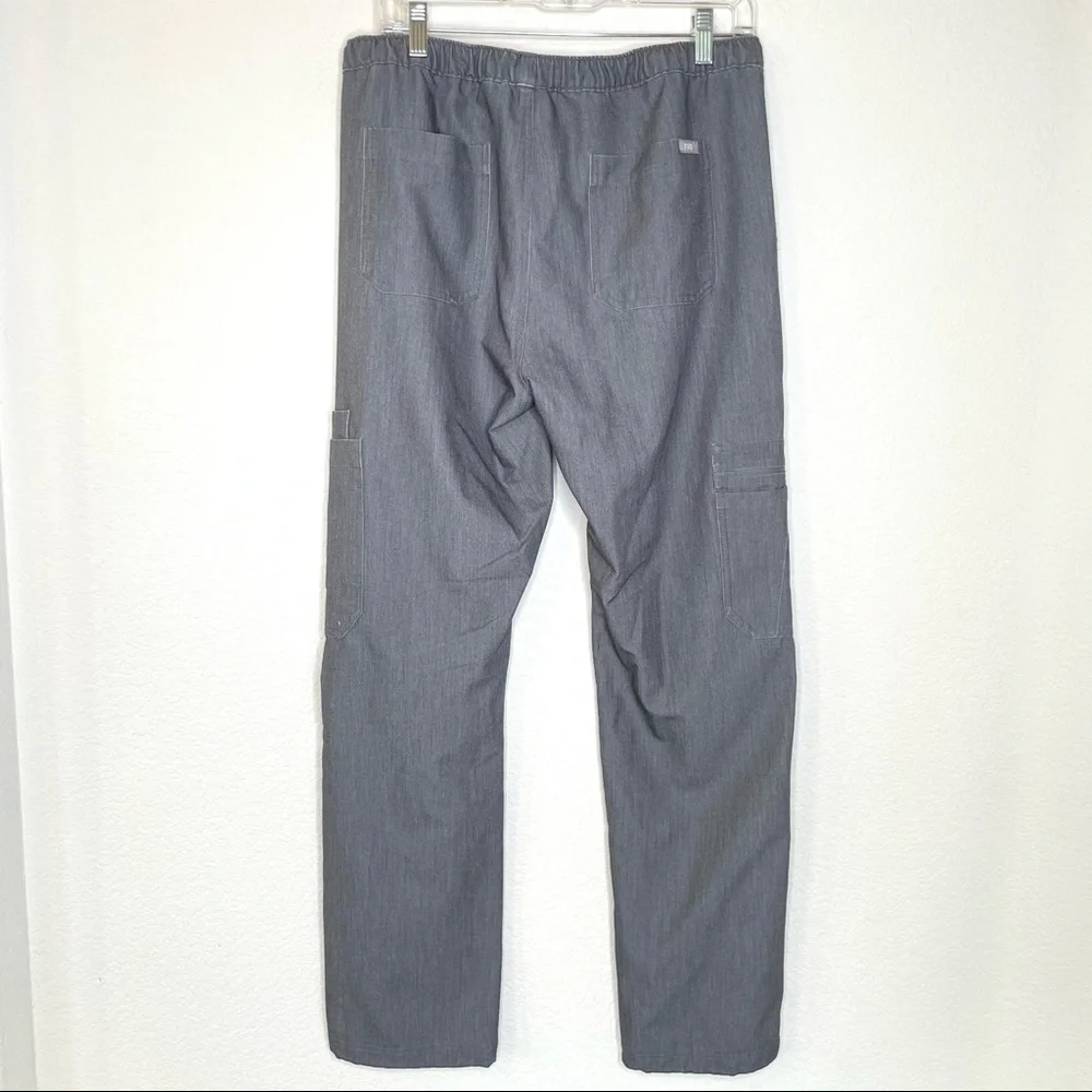 Figs Cairo cargo heather gray scrub pants sz medium